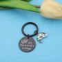 SEIRAA All The Worlds a Stage Keychain Drama Quote Jewelry Shakespeare Lover Gift Inspirational Gift for Actor