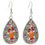 LAIMALA 7 Pairs Vintage Bohemian Earrings Set Retro Rhinestone Earrings Boho Dangle Drop Earrings Statement Long Boho Drop Earrings for Women Girls Jewelry Set Gifts