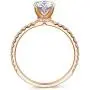 HAFEEZ CENTER 14K Solid Gold Demi Comfort Fit 1ct D-E Color Round Brilliant Cut Moissanite Engagement Ring HAFEEZ CENTER 14K Solid Gold Demi Comfort Fit 1ct D-E Color Round Brilliant Cut Moissanite Engagement Ring