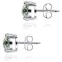 Green Amethyst 3.55 Ct Round 925 Sterling Silver Stud Earrings Christmas Gifts For Women By Orchid Jewelry