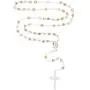 Solid Sterling Silver Tricolor Diamond Cut 3mm-5mm Italian Virgin Mary Rosary Bead Cross Necklace | Made In Italy | 925 Sterling Silver Rosary Y Necklace Chain for Women And Men Solid Sterling Silver Tricolor Diamond Cut 3mm-5mm Italian Virgin Mary Rosary Bead Cross Necklace | Made In Italy | 925 Sterling Silver Rosary Y Necklace Chain for Women And Men
