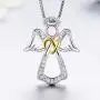 VOROCO 925 Sterling Silver Simple Cute Style Pendant Necklace Birthday Gift Jewelry for Women Girls VOROCO 925 Sterling Silver Simple Cute Style Pendant Necklace Birthday Gift Jewelry for Women Girls
