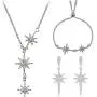 ALAIX Womens Necklace Sets Silver Gold Chain Necklaces with Long Shiny Bling Sparkle Pendant Adjuatable Sweater Necklace for Women and Girls ALAIX Womens Necklace Sets Silver Gold Chain Necklaces with Long Shiny Bling Sparkle Pendant Adjuatable Sweater Necklace for Women and Girls