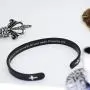RENYILIN Black Religious Prayer Bracelet Christian Cross Cuff Baptism Faith Biblical Scripture Inspired Cuff Jewelry RENYILIN Black Religious Prayer Bracelet Christian Cross Cuff Baptism Faith Biblical Scripture Inspired Cuff Jewelry