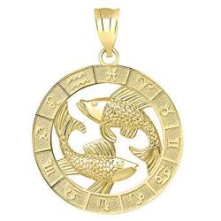 CaliRoseJewelry 14k Yellow Gold Zodiac Pendant