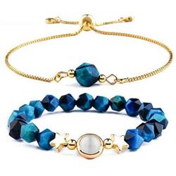 Mslamiso Beaded Bracelet for Teen Girls and Women, Gold Charm Ankle Accessory, Cute and Smart Jewelry Set