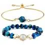 Mslamiso Beaded Bracelet for Teen Girls and Women, Gold Charm Ankle Accessory, Cute and Smart Jewelry Set