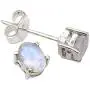 SilverStarJewel Sterling Silver Authentic Rainbow Moonstone tcw 2.0 Earrings 0.3'' SilverStarJewel Sterling Silver Authentic Rainbow Moonstone tcw 2.0 Earrings 0.3''