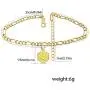 Womens Initial Ankle Bracelets Letter Anklet,18K Gold Plated Figaro Chunky Chain Anklet Adjustable Beach Foot Ankle Summer Jewelry for Teens Girls Friend