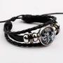 My Hero Wristband Braided Bracelet Necklace Anime My Hero Time Gemstone Leather Jewelry