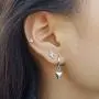Silver Stud Earrings for Women, 3 Pairs Tiny Round Heart Triangle Cubic Zirconia Studs Hypoallergenic Earrings Set Piercing Jewelry for Men Girls, 4mm Silver Stud Earrings for Women, 3 Pairs Tiny Round Heart Triangle Cubic Zirconia Studs Hypoallergenic Earrings Set Piercing Jewelry for Men Girls, 4mm