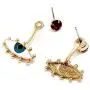 Evil Eye Earrings Red Rhinestone Dangle Drop Studs Evil Eye Earrings Red Rhinestone Dangle Drop Studs