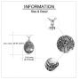 ONEFINITY Urn Necklaces for Ashes Sterling Silver Tree of Life Cremation Jewelry for Ashes Memory Jewelry for Women