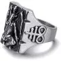 Elfasio Stainless Steel Ring for Men Satanic Baphomet Goat Satan Demon Devil Leviathan Cross Pentagram Rings Symbol Vintage Jewelry Elfasio Stainless Steel Ring for Men Satanic Baphomet Goat Satan Demon Devil Leviathan Cross Pentagram Rings Symbol Vintage Jewelry