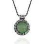 Stera Jewelry Antique Style Floral Design Round Gemstone Pendant Sterling Silver Necklace, 20 Inches Stera Jewelry Antique Style Floral Design Round Gemstone Pendant Sterling Silver Necklace, 20 Inches