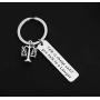 TIIMG Funny Lawyer Gift Attorney Gift Law School Graduation Gift Law Student Gift Talk is Cheap Until You Talk to A Lawyer Scales of Justice Jewelry