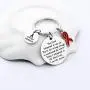 FUSTMW Stroke Awareness Keychain Stroke Warrior Gifts I Am The Storm Stroke Survivor Jewelry Recovery Gifts Red Ribbon Cancer Inspirational Gifts