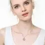 KINGWHYTE Star of David Necklace for Men Women 925 Sterling Silver Black White Cubic Zircoina Pendant Magen David Israel Jewelry 18+2''