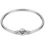 JMQJewelry Lucky Beads Women Girls European Jewelry Circle Charms for Bracelet Stainless Steel Snake Chain 14.5 16.5 18.5 20.5 cm