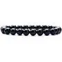 Natural Gemstone Semi Precious Round Beads Bracelet 8mm Handmade Stretch Bracelet Unisex Jewelry (AAA Black Agate) Natural Gemstone Semi Precious Round Beads Bracelet 8mm Handmade Stretch Bracelet Unisex Jewelry (AAA Black Agate)