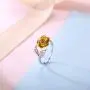 U7 Cute Ring for Women Teen Girls|3D Vivid Rose Flower End Wrap Ring Platinum Plated Adjustable Stacking Ring, Platinum Gold Rose Gold Color U7 Cute Ring for Women Teen Girls|3D Vivid Rose Flower End Wrap Ring Platinum Plated Adjustable Stacking Ring, Platinum Gold Rose Gold Color