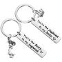 MAOFAED Couple Gift Girlfriend Gift Boyfriend Gift Best Friend Keychain Set Birthday Gift