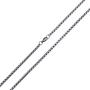 Double Rainbow Jewelry 16''-36'' Mens Stainless Steel Unisex Silver Plain Cross Pendant 3.5MM Rolo Pearl Box Chain Necklace Link