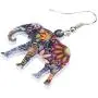 NEWEI Acrylic Drop Brand Sweet Elephant Earrings For Girl Women Gift Charms Fashion Animal Jewelry