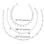 Wowanoo Choker Necklace Set Multilayer Layers Chain Clavicle Necklace Jewelry for Women