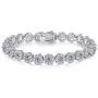 SHKA Gold Plated Tennis Bracelet with Sparkling White Cubic Zirconia Stone for Women Girls, Gifts for Graduation SHKA Gold Plated Tennis Bracelet with Sparkling White Cubic Zirconia Stone for Women Girls, Gifts for Graduation