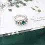 FAADBUK The Lord of The Rings Jewelry The Lord of The Rings Aragons Green Stone Rings 8 to 11 Aragon Snake Gothic Rings