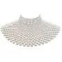 Fine Fashion Handmade Beaded Bib Egyptian Pearl Necklace Collar Women Dress Statement Choker Accessories