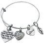 Friend Charm Bracelet- Good Friends Never Say Goodbye Bangle Bracelet- Womens Friend Jewelry- Gift for Friends