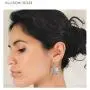 Allison Rose Atelier Womans - Bohemian Drop Earrings - Filigree Cutout Round Shape - worn gold plating Lightweight Dangle Earrings - Fashion Earrings for Woman