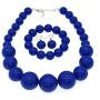 We We Chunky Pearl Necklace Large Pearl Choker Necklace for Women Wedding Jewelry Set