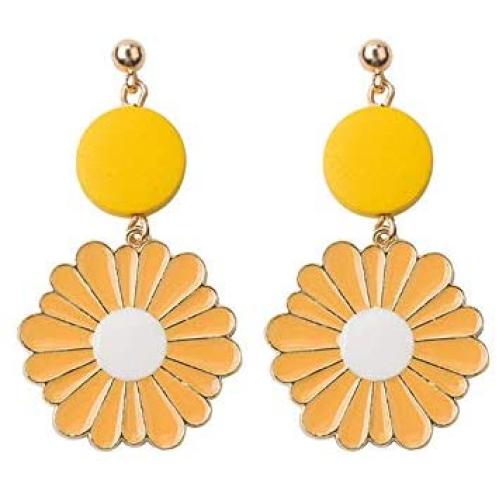 YIZHEN Sweet Daisy Sunflower Dangle Drop Earrings Summer Flower Jewelry for Women Girls