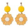 YIZHEN Sweet Daisy Sunflower Dangle Drop Earrings Summer Flower Jewelry for Women Girls