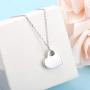 Jinlou Loved Ones Urn Pendant Necklace 925 Sterling Silver Keepsake Memorial Heart Cremation Jewelry for Women (Hold Heart urn Necklace)