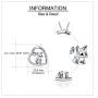 ONEFINITY Fox Necklace Sterling Silver Origami Fox Pendant Necklace for Women Jewelry Gifts