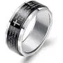 Bible Verse Christian Lords Prayer Ring for Men, Religious Cross Ring, Spinner Ring, Amulet Ring, Stainless Steel Ring, Baptism Christian Jewelry Gift for Men Boys