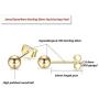 Sterling Silver Tiny Round Ball Stud Earrings for Women Girls Men- 3 Pairs Hypoallergenic Small Dot Studs Earrings Pack Cartilage Tragus Helix Earrings (2mm 3mm 4mm)