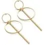 Big Double Circle Bar Hoop Dangle Earrings for Women Girls, Gold Simple Round Gold Fashion Jewelry Big Double Circle Bar Hoop Dangle Earrings for Women Girls, Gold Simple Round Gold Fashion Jewelry