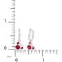 Disney Minnie Mouse Birthstone Jewelry for Women and Girls, Minnie Mouse Crystal Hoop Earrings