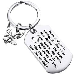 CENWA Eagle Keychain Motivational Encouragement Gift May Your Heart Soar Like an Eagle Inspirational Gifts for Best Friend