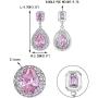 EVER FAITH Womens Austrian Crystal Zircon Teardrop Dangle Earrings