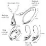 Anlsen 4PCS Sterling Silver Jewelry Set for Women Teardrop Pendant Necklace Earring Bracelet and Ring Jewelry Gifts Anlsen 4PCS Sterling Silver Jewelry Set for Women Teardrop Pendant Necklace Earring Bracelet and Ring Jewelry Gifts