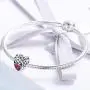 NINGAN Birthstone Openwork Heart Bead Charms 925 Sterling Silver Fits European Charm Bracelets Necklaces NINGAN Birthstone Openwork Heart Bead Charms 925 Sterling Silver Fits European Charm Bracelets Necklaces