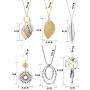 ORAZIO 6 Pcs Long Pendant Necklaces For Women Fashion Jewelry Simple Long Feather Leaf Heart Turquoise Costume Y Necklace Womens Statement Long Necklace Set Boho