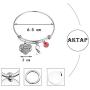 AKTAP Multiple Myeloma Survivor Bracelet Thrombophilia Awareness Bracelet Brain Aneurysm Jewelry Migraine Awareness Gift