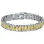 SHKA 18k Link Bracelet Tennis Bracelet CZ Bracelets with Sparking Wave Pave Crystal Wrap Cubic Zirconia Unisex Bracelet for Men and Women